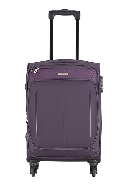 Aristocrat Polyester 69 cms Purple Suitcase (STKARW69PPL)