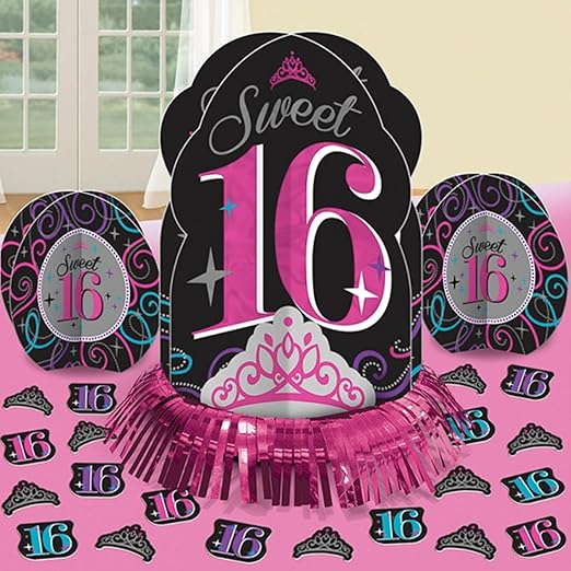 Amazon Com Table Decorating Kit Sweet Sixteen Collection