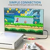 AUTOUTLET RCA to HDMI Converter 1080P 720P Built-in Cable Plug & Play view 8