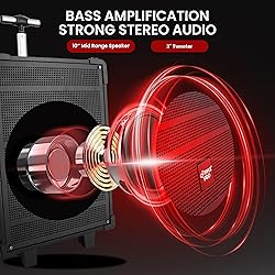Pyle 10'' Portable Wireless Bluetooth Speaker
