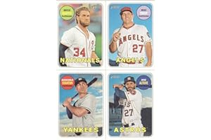 COMPLETE MINT SET 2018 Topps Heritage MLB Baseball Complete Mint Basic 400 Card Hand Collated Set Based Upon the Classic 1969 Topps Design Featuring Aaron Judge Baseball Card Topps 2017 All-Star Rookie Card #25