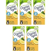 Crystal Light Decaf Lemon Iced Tea Natural Flavor Drink Mix, 12-Quart Canister (Pack of 5)