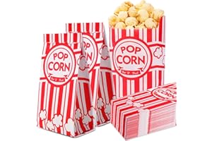 VOISEN Paper Popcorn Bags,1000 Packs 1oz Popcorn Bag Individual Servings, Pop Corn Bag Bulk for Poporn Machine,Movie Nights Pop Corn Bags
