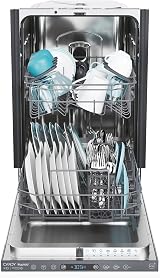 Candy Slimline Integrated Dishwasher 10 Place Black Bezel C Rated view 2
