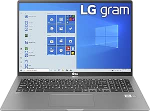 LG Gram Laptop 17Inch IPS WQXGA 2560 x 1600 Intel 10th Gen Core i7 1065G7 CPU, 16GB RAM, 1TB M.2 NVMe SSD 512GB x2, 17 Hour Battery, Thunderbolt 3 17Z90N 2020