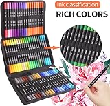 Laconile 72 Dual Tip Art Markers Pens Brushes for Artists Fineliners Colouring view 6