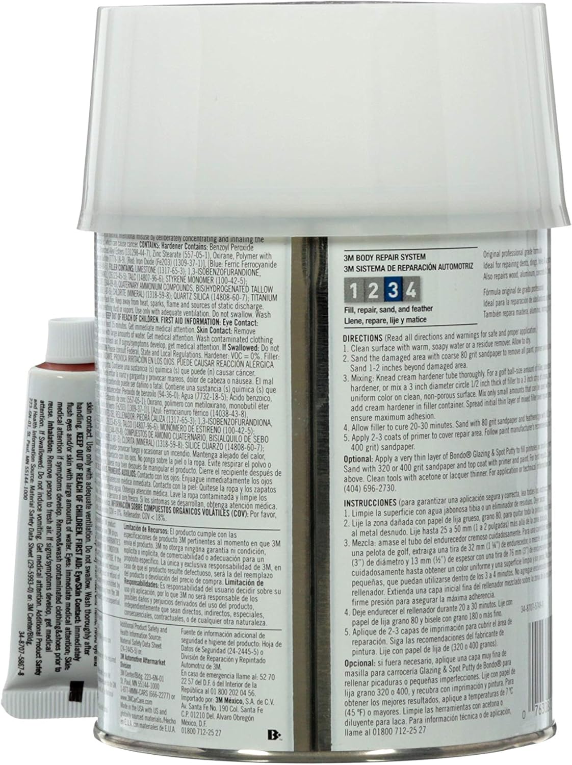 Bondo Body Filler, 00262, 1 Qt 28 oz.: Garden & Outdoor