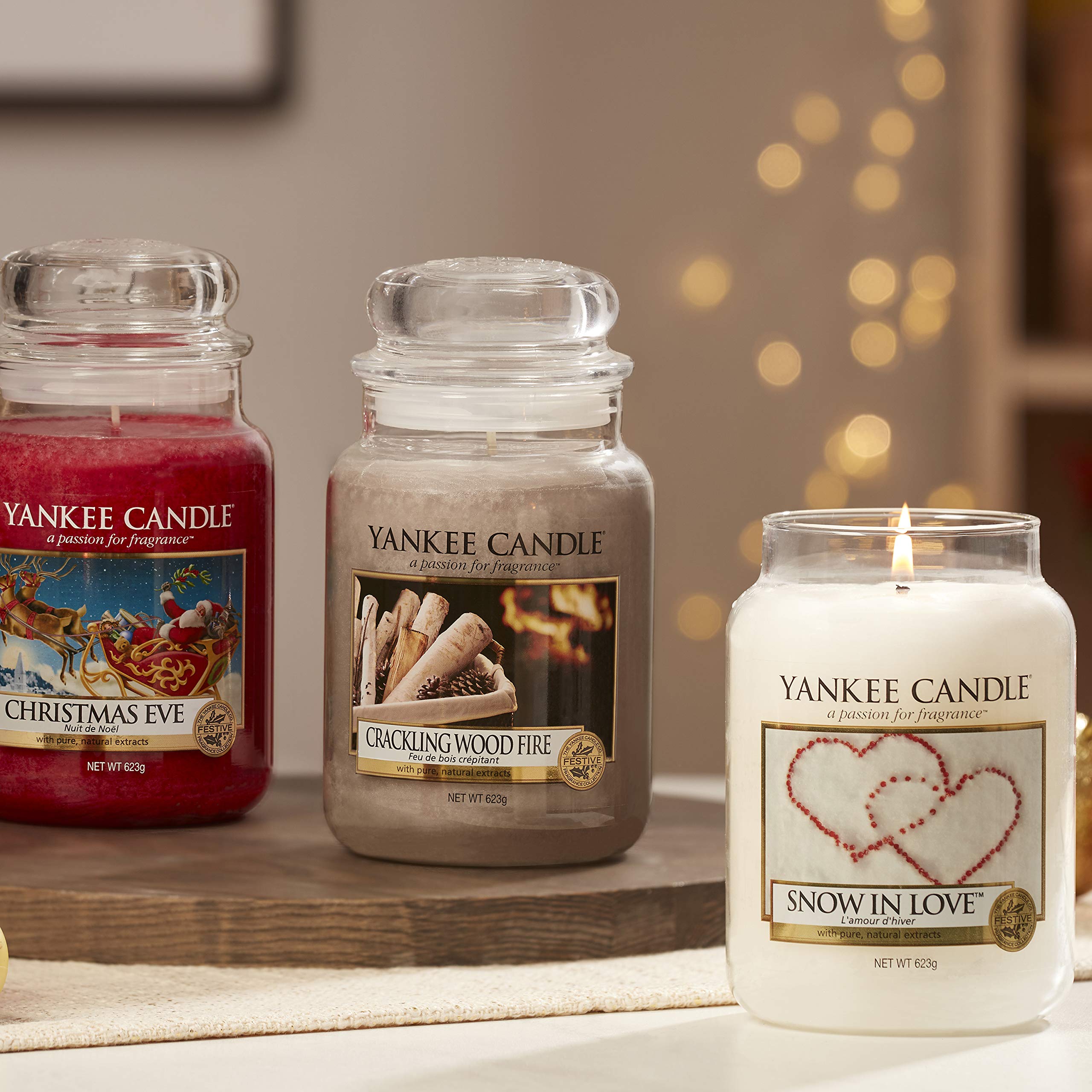 Yankee Candle Scented Candle | Snow In Love Large Jar Candle | Long Burning Candles: up to 150 Hours