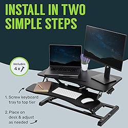TechOrbits Standing Desk Converter - 32 inch