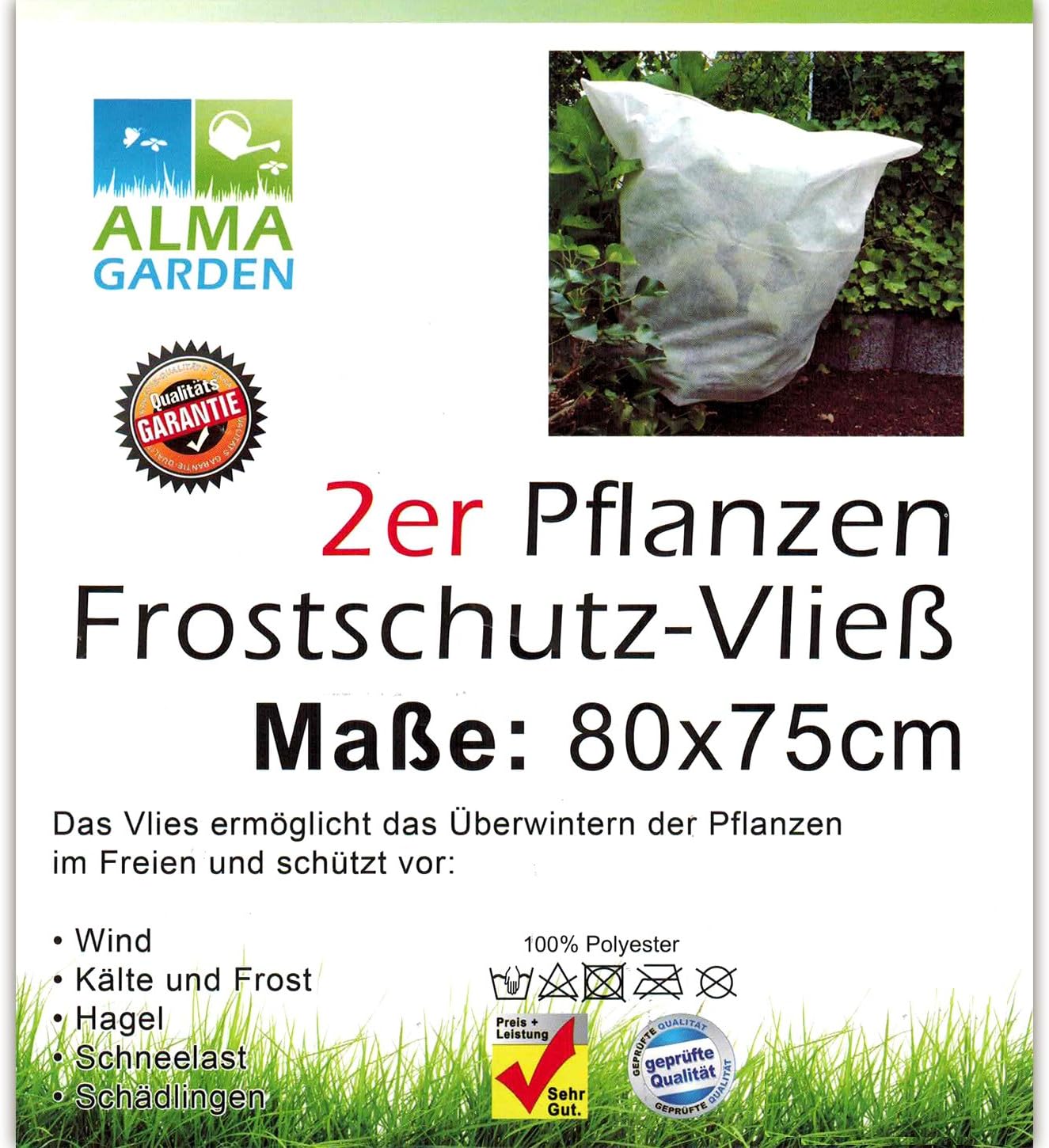 2 Protección contra Heladas Fieltro Para Plantas Invierno Fieltro ...
