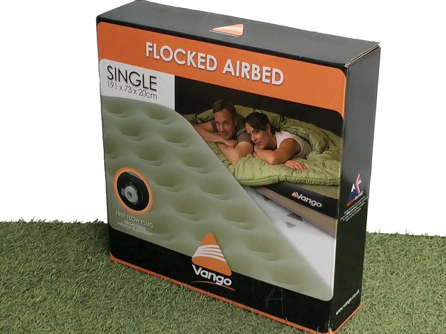 vango flocked airbed