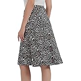 NOOYME 24" Skorts Modest for Women with Pockets Midi Knee Length Athletic Skirts