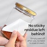 Drawlish Freezer Labels 300 6x3 cm White Sticky Labels Oil & Water Resistant view 5