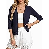 GRACE KARIN Cardigans for Women Trendy 3/4 Sleeve Lightweight Cardigan Spring Button Down Sweater Tops 2026