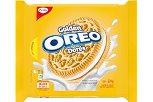 OREO Christie Golden Sandwich Cookies, 270g/9.5oz, Bag, Imported from Canada)