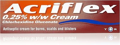 Acriflex Antiseptic Cream 30g Chlorhexidine Burns & Skin Care