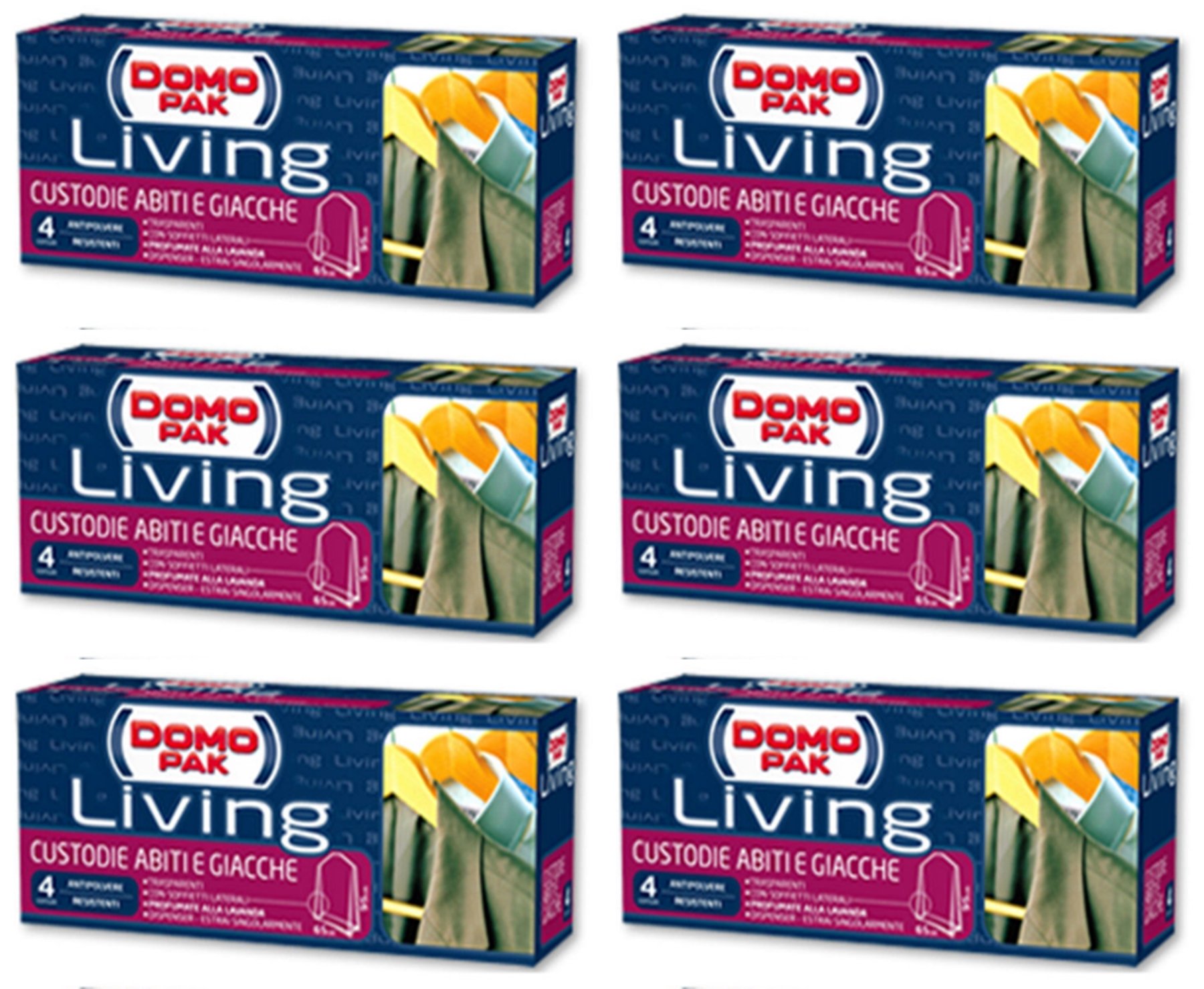 24 Domopak Living Cases for Clothes and Jackets Dustproof Cabinets Domo Pak