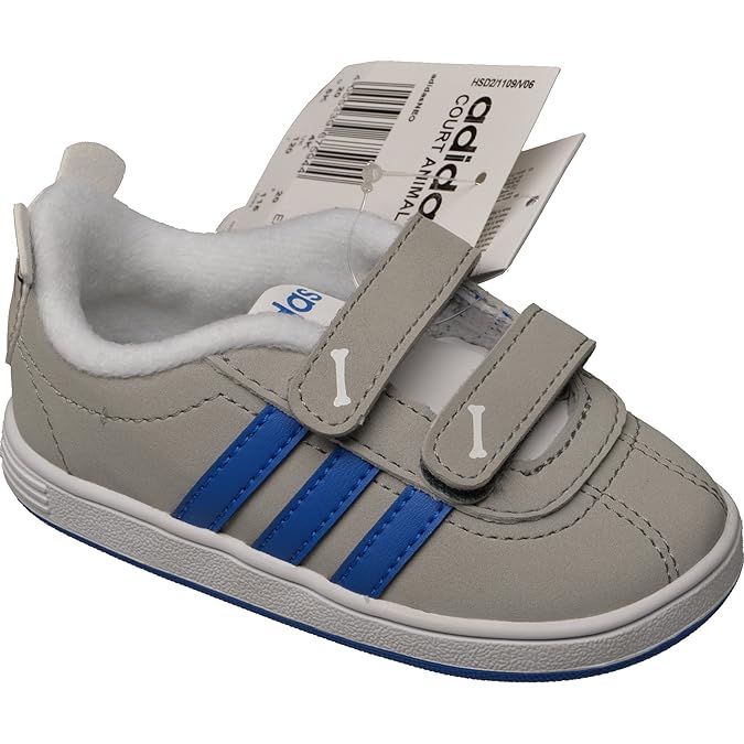 Adidas Neo Court Animal Infants Unisex Trainers, F98868 , Grau