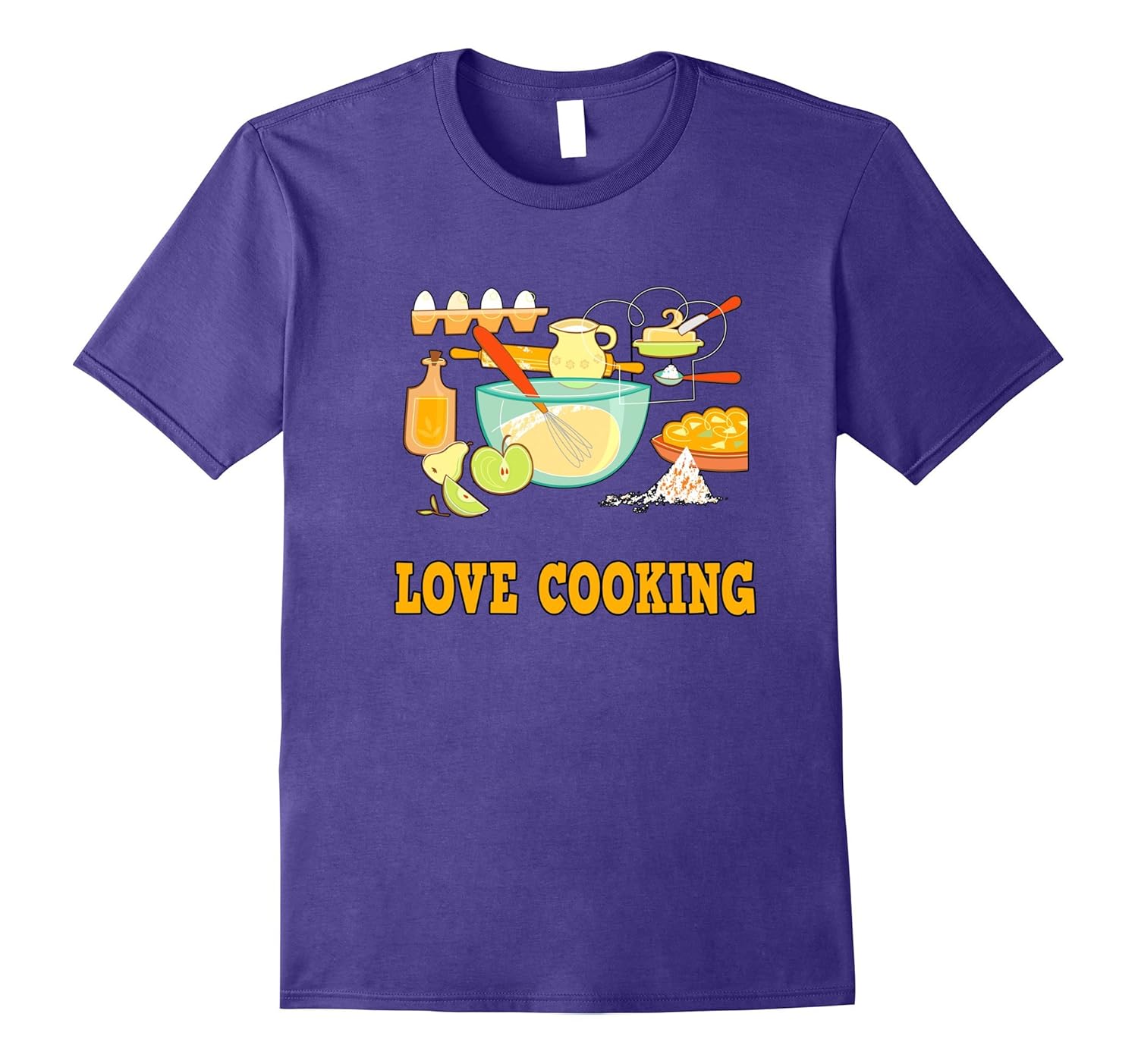 Love Cooking, Baking Kitchen Culinary Gift T Shirt, Lt-ANZ