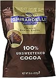 Ghirardelli Chocolate Unsweetened Cocoa Pouch, 8 Ounce