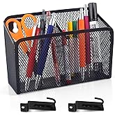 SMAODSGN Wall Hanging Pencil Holder With Slatwall J Hooks Slatwall Pencil Cup Wall Mounted Pen Holder Wall Marker Holder Metal Pencil Holder For Paintbrushes Pegboard Classroom Home