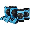 Retrospec Knee Pads, Elbow Pads & Wrist Guards for Men, Women & Kids - Protective Gear for Skateboarding, Roller Skate, Rollerblade, BMX & Scooter - Multi Sport Pad Set