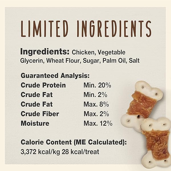 CADET GOURMET CHICKEN WRAPPED BISCUIT DOG TREATS, TRAINING TREATS FOR SMALL AND LARGE DOGS, INSPECTED & TESTED IN USA, 14 OZ.
