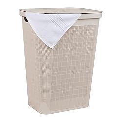 Mind Reader 60L Slim Laundry Hamper, Clothes