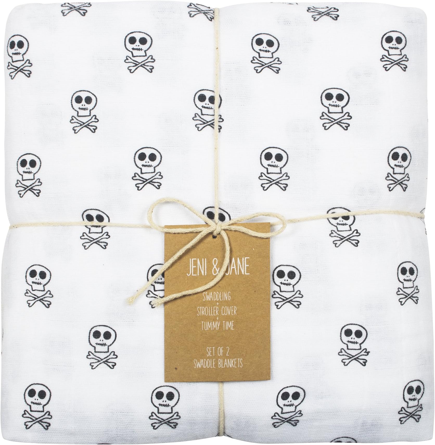 Jeni and Jane Baby Swaddle Blankets Pack of 2