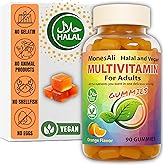 MonesAli Multivitamin Gummies, Vegan Friendly, Halal Multivitamin, Supplements for Men, Vitamins for Women, Gummy Vitamins for Adults, Daily Vitamin