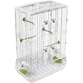 Vision M02 Wire Bird Cage, Bird Home for Parakeets, Finches and Canaries | Tall Medium