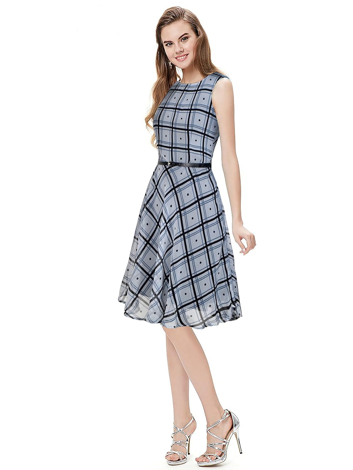 purvaja women's georgette skater dress