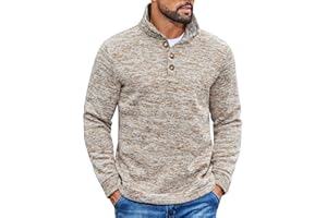 COOFANDY Men's Casual Slim Fit Pullover Sweater Knitted Thermal Sweatshirt