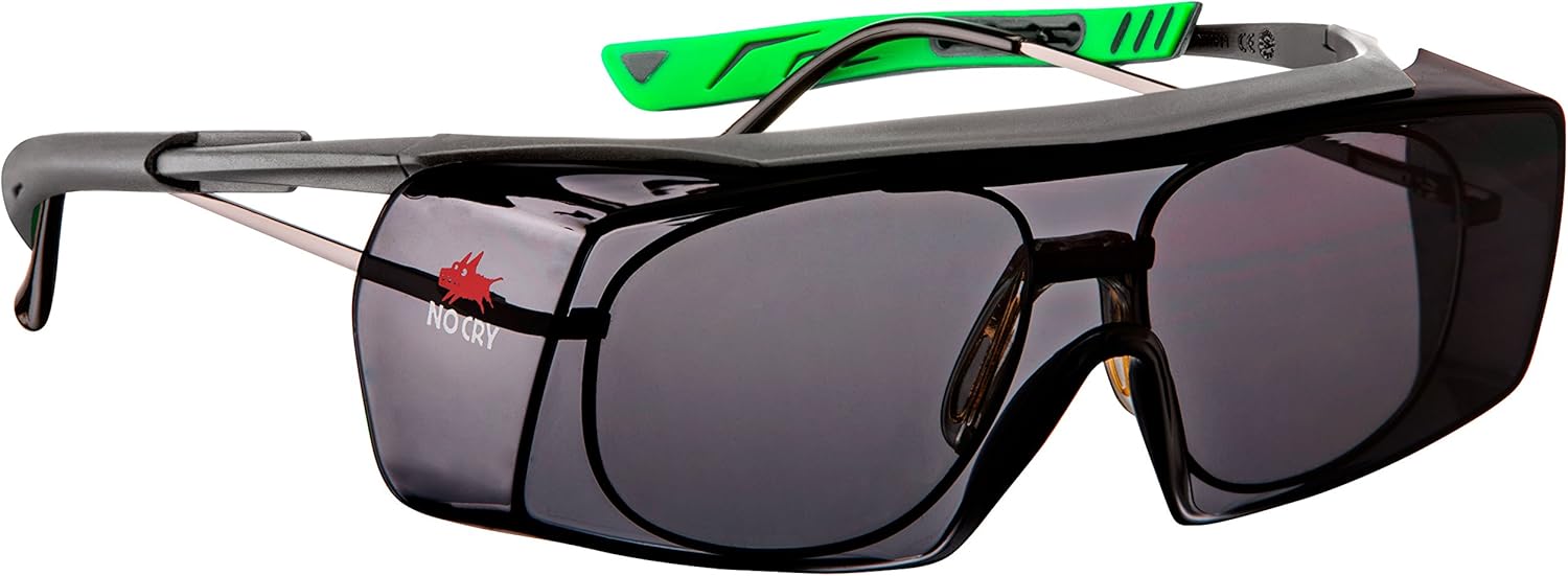 NoCry Tinted OverSpec Safety Glasses with AntiScratch Wraparound