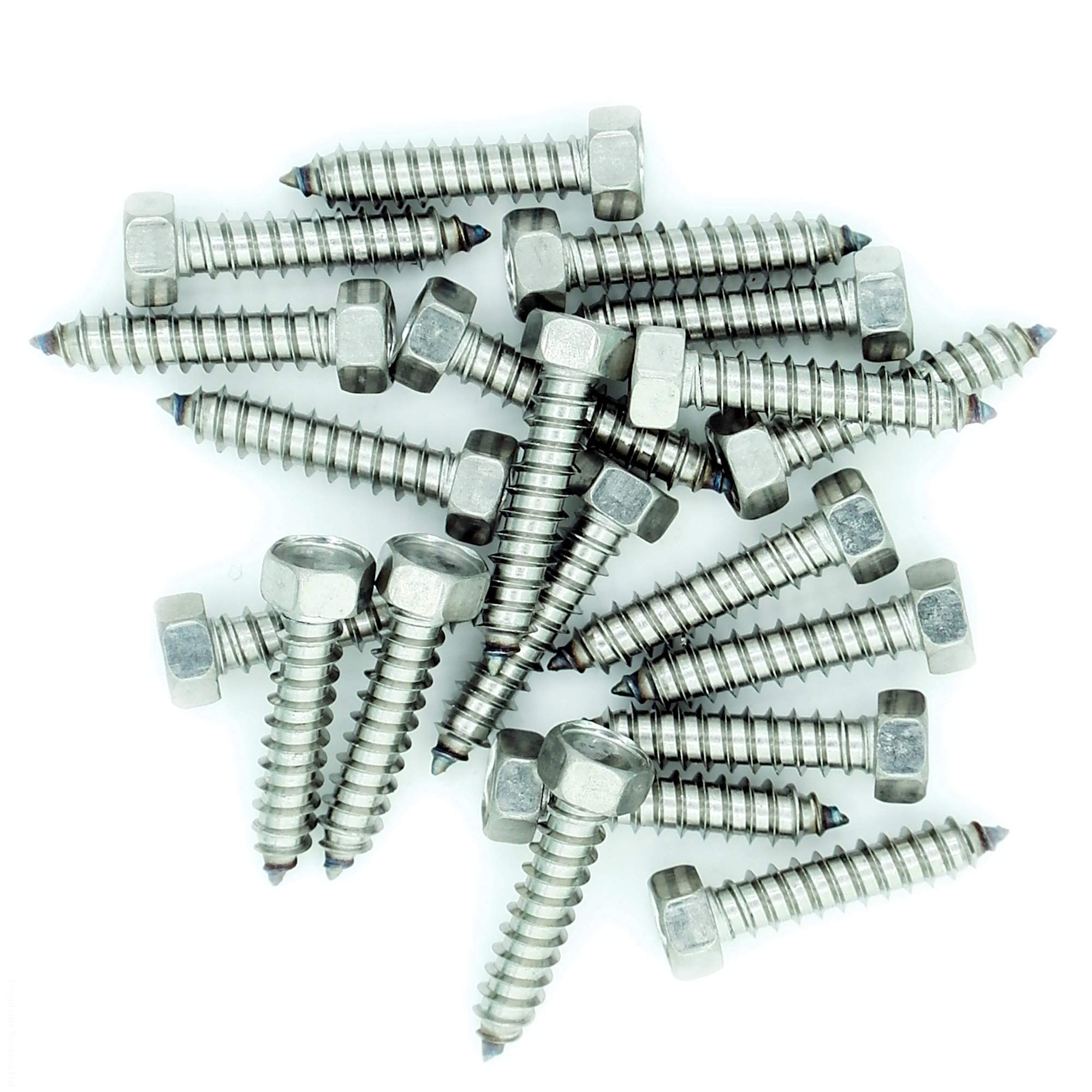 No.10 x 2.4 (4.8mm x 60mm) Hex Self-Tapping Screw - Stainless Steel (A2) (Pack of 20) โ image 1