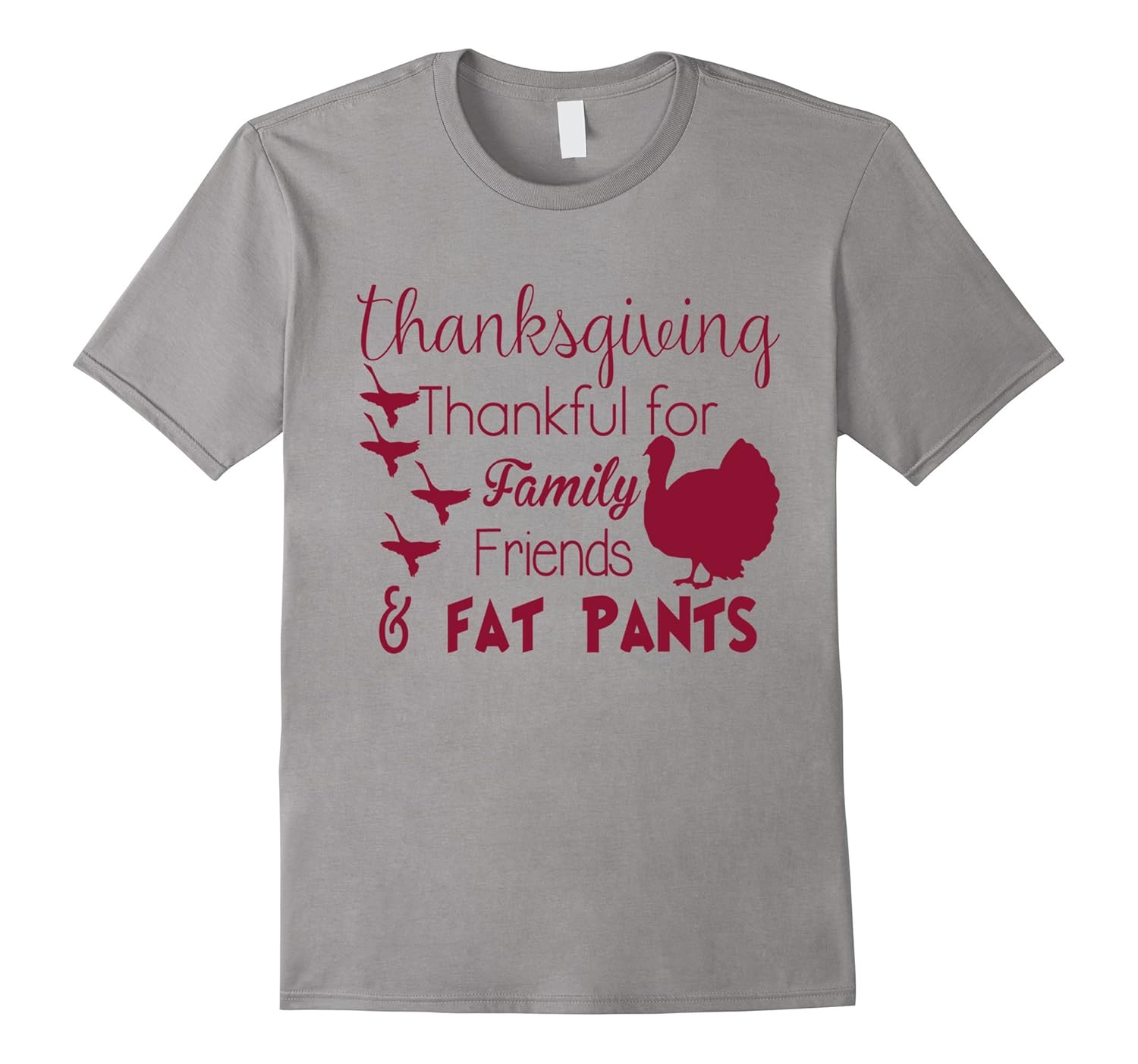 Thanksgiving Thankful For Family Friends T-Shirt-Rose