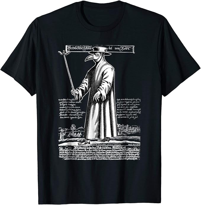 Amazon.com: Plague Doctor T-shirt: Clothing