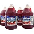 Snappy Cherry Sno Cone Syrup, 1 Gallon (128 ounces) Size, Ready to Use Snow Cone Machine Syrup, Flavored Syrup for Shaved Ice, 12 Snow Cone Flavor Options