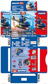 Playmobil City Action Police Helicopter 72080 with Officer Rotors view 7
