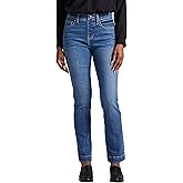 Jag Jeans Womens Valentina High Rise Straight Leg Pull-on Jeans