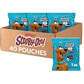 Kellogg's SCOOBY-DOO! Baked Graham Cracker Snacks, Lunch Snacks, Chocolate (40 Pouches)