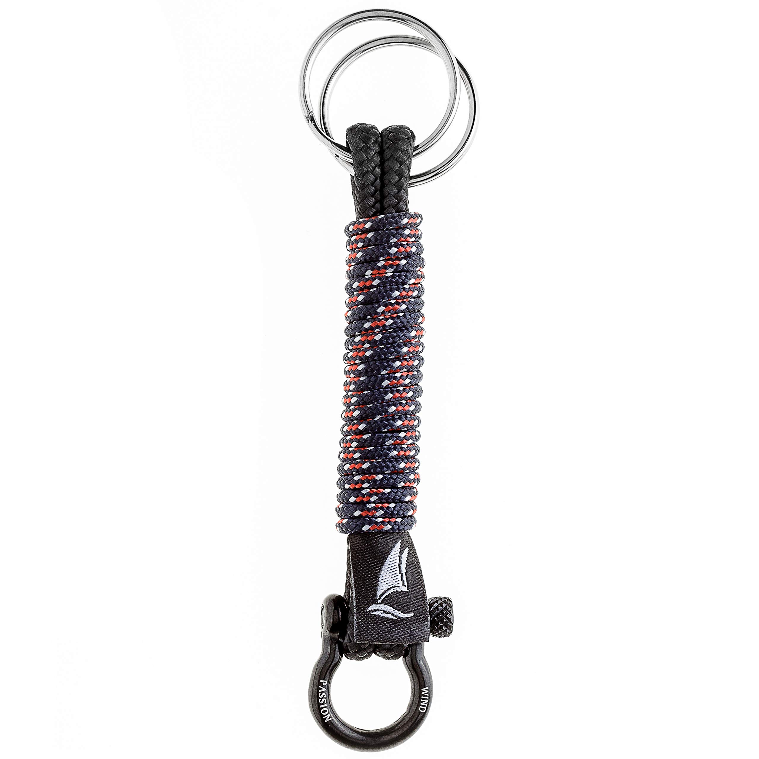 Wind Passion - Paracord Nautical Keychain for Men & Women Who Love Adventures | Handcrafted Braided Rope Keychain
