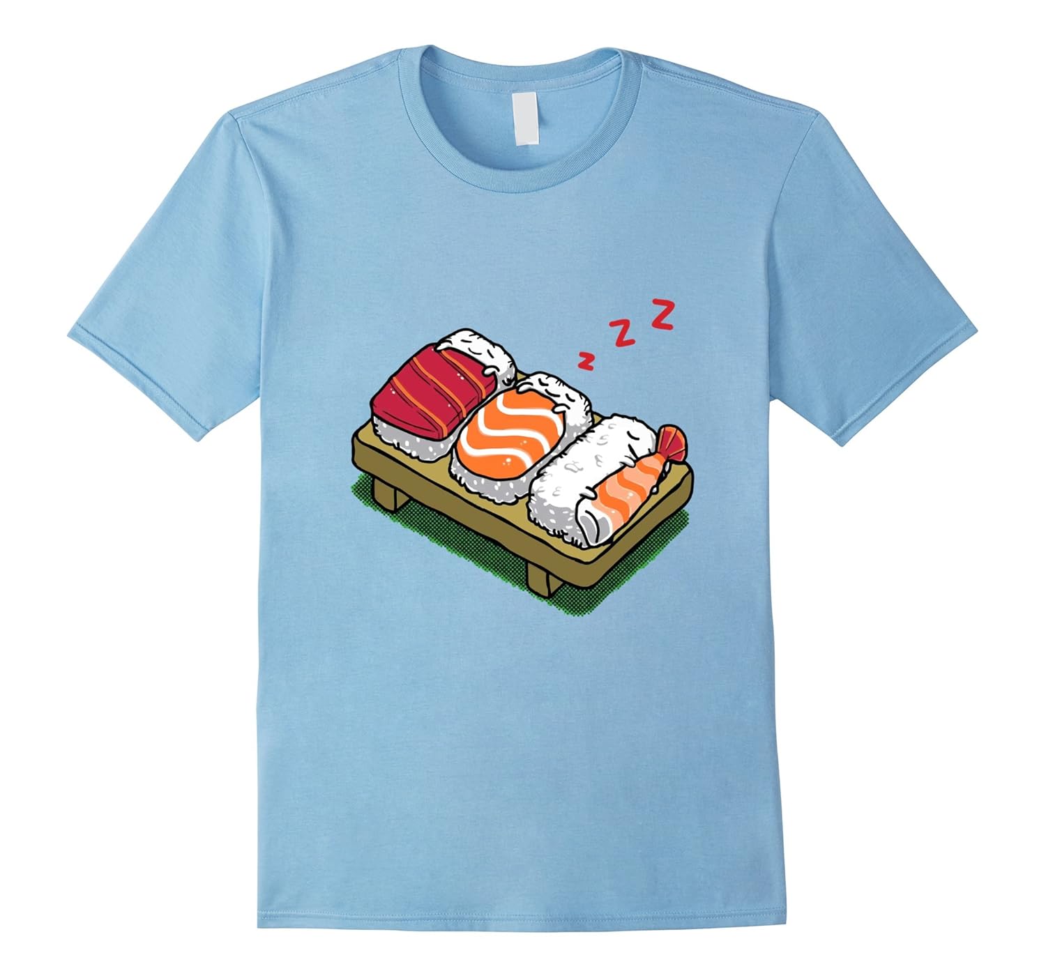 Sushi T-shirt Sleepy Sushi Tee-T-Shirt