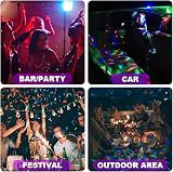 URAQT Disco Lights for Parties Mini USB Strobe Ball with Mirror Glitter Effect view 8