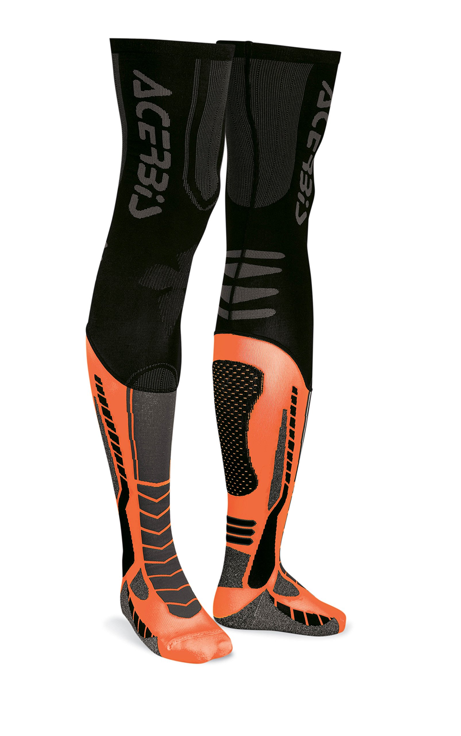 Acerbis X-Leg Pro Socks, Black/Orange, XXL