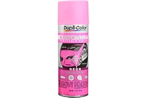 Dupli-Color ECWRC8650 Custom Wrap Neon Removable Automotive Paint - Dynamic Pink Spray Paint - 11 oz. Aerosol Can