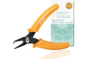 Beaditive Split Ring Pliers | Jewelry Making, Beading, Crafting | High-Carbon Steel | 5-Inch (Honeycomb)