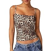 QINSEN Women's Double Lined Basic Tank Top Adjustable Spaghetti Straps Sleeveless Camisole Shirts