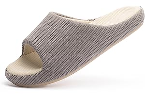 Chantomoo Womens Slipper Memory Foam Slippers Comfy House Slippers Rubber Sole Bedroom Cozy Indoor Outdoor Home Slipper Slides