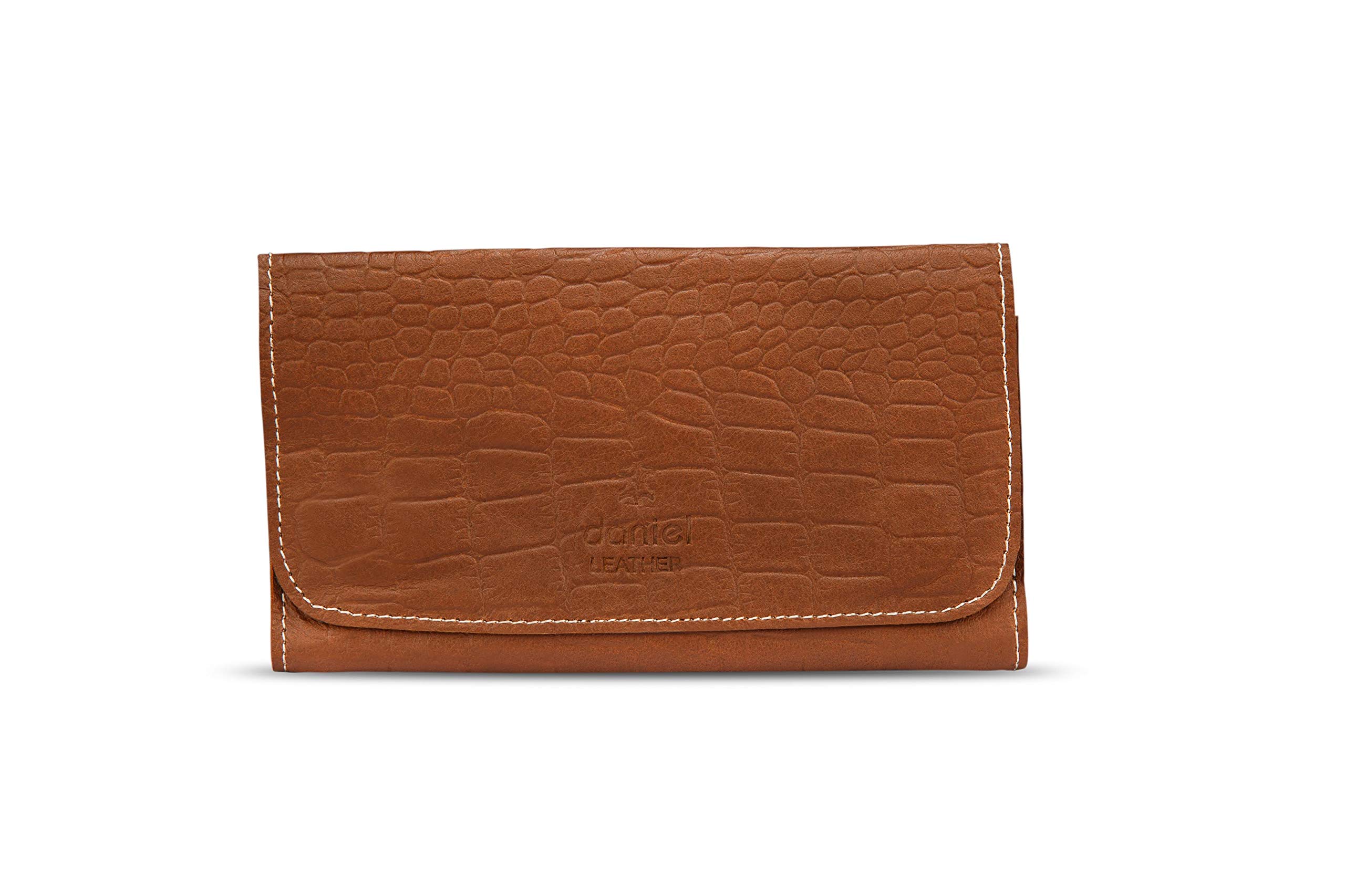 Genuine Croc Leather Premium Quality Tobacco Pouch (Tan)
